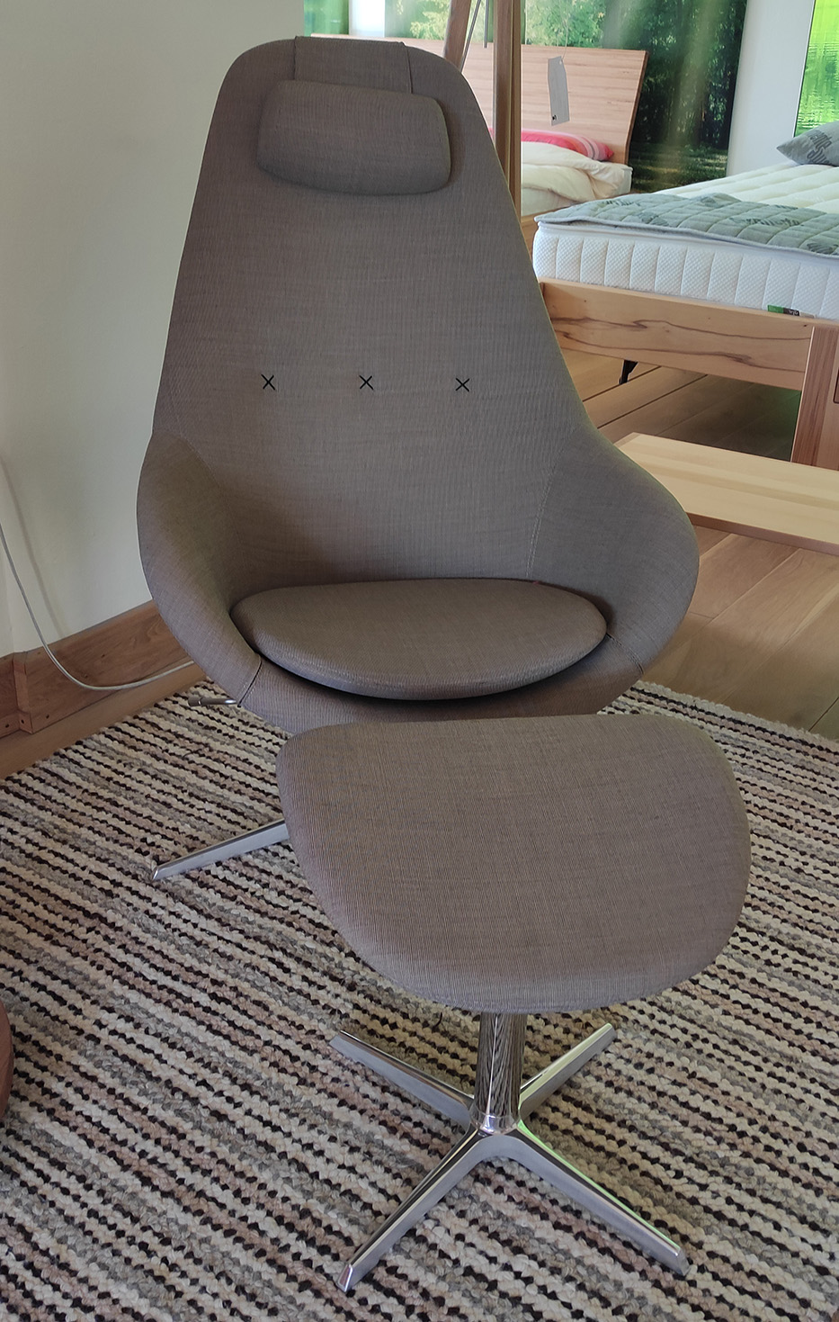 Abverkauf Varier Sessel Kokon mit Fußhocker