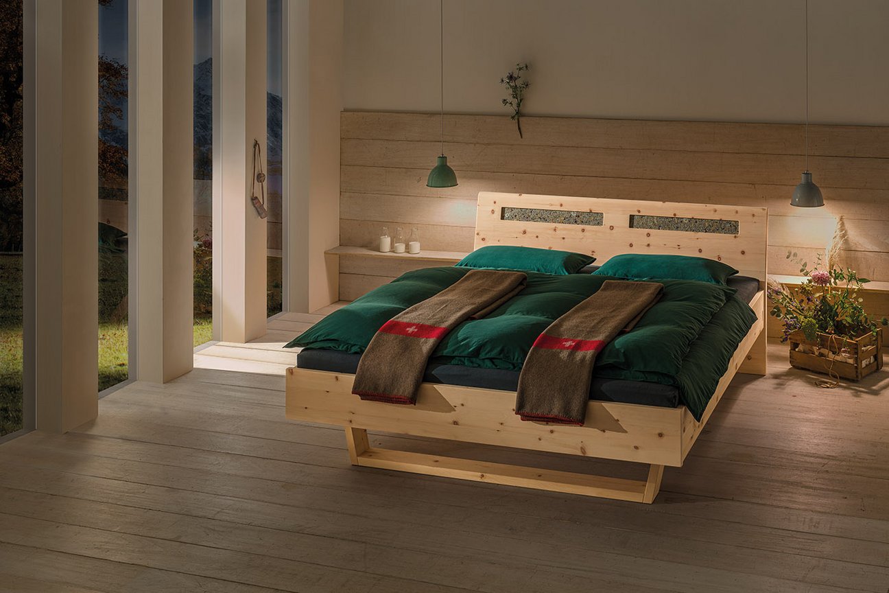 Zirbenholzbett Pinar 2 von dormiente