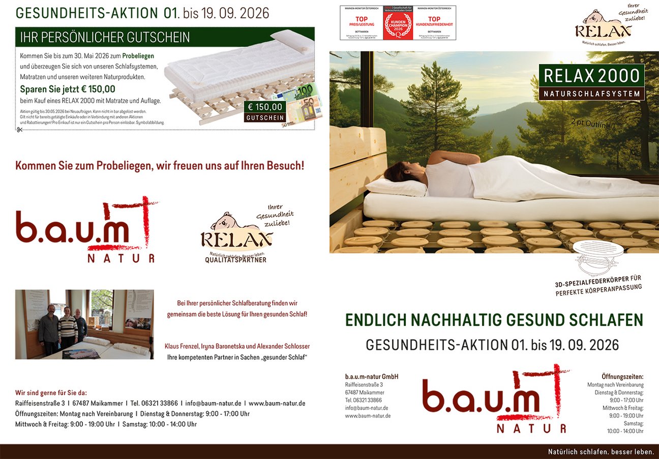 Interner Link zu Interner Link zu Relax Aktion 01. - 19. September 2026