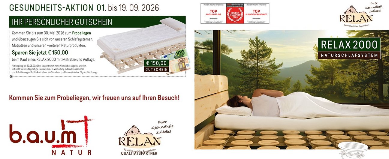 Interner Link zu Interner Link zu Relax Aktion 01. - 19. September 2026