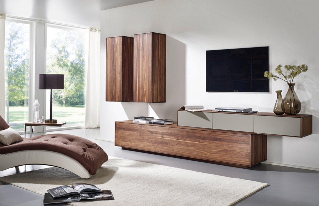 Holzschmiede Wohnzimmer - Modulare Schränke mit System