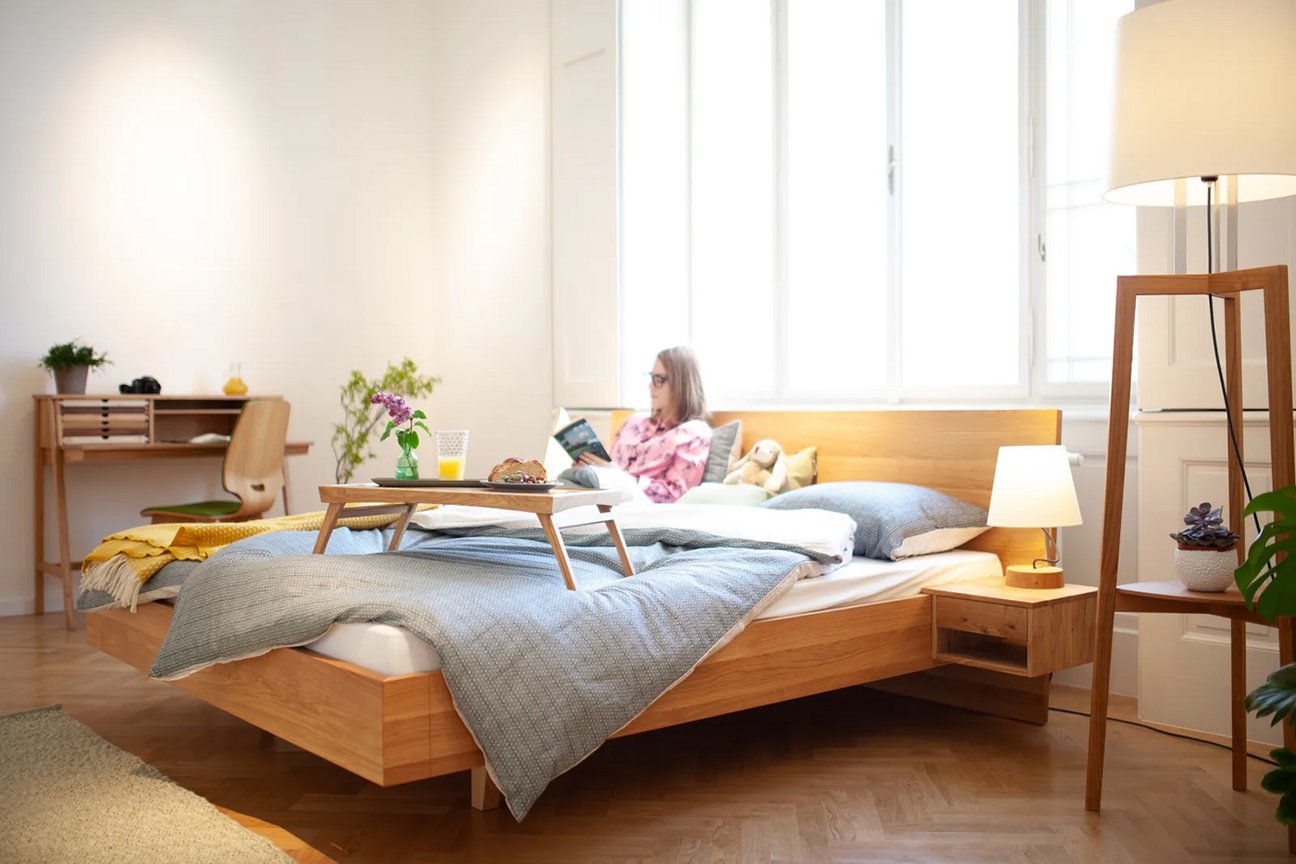 sixay Ambiente Vollholzbett Anna