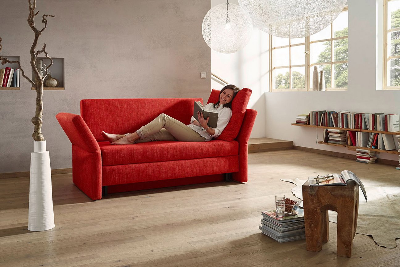 Natur Schlafsofa Modell Cassino - sitzen