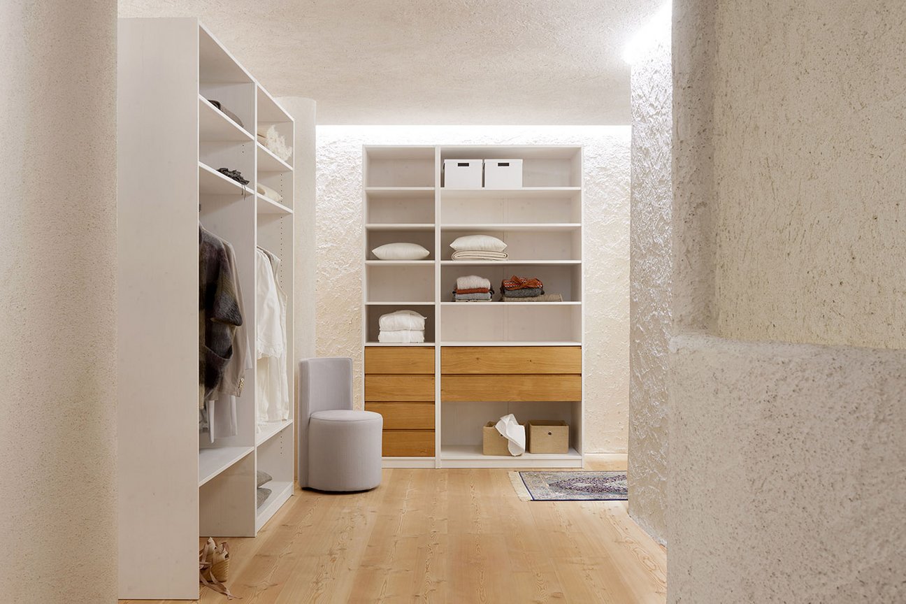 Gaderform Garderobe 19E Fichte und Eiche Massivholz
