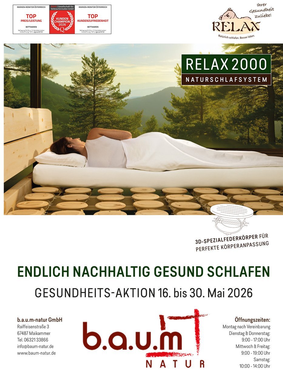 Interner Link zu Relax Aktion 16. - 30. Mai 2026